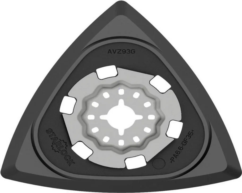 Plateau de ponçage triangulaire 93mm pour angles et coins difficiles - 2