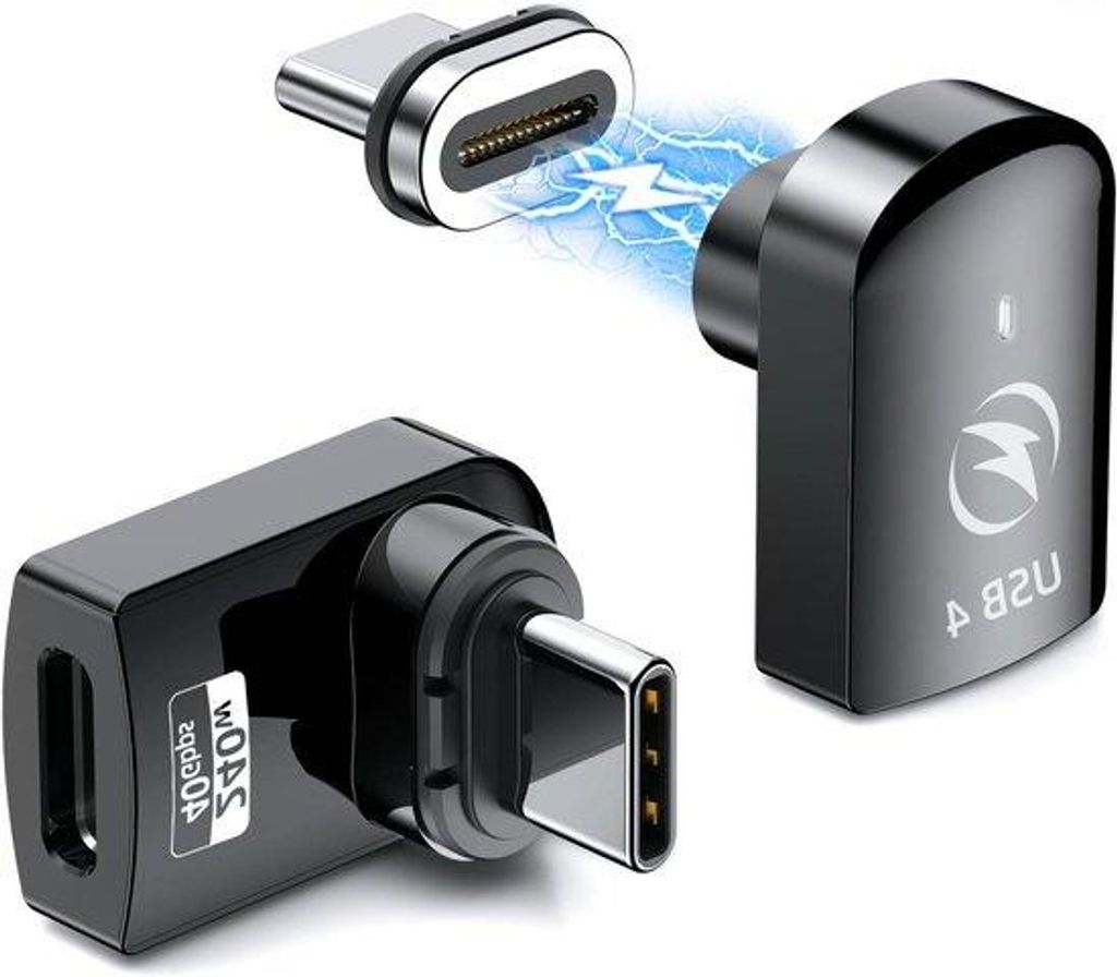 USB-C Adapter 2er Pack - 240W - Schnelles Laden - Datenübertragung - 8K Video - USB4 - 40Gbps