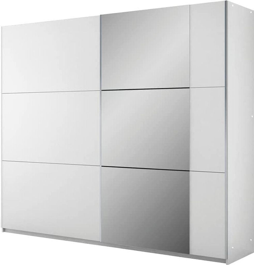 Schiebeschrank Bastia 250 cm mit Spiegel, Kleiderschrank Produktbild 