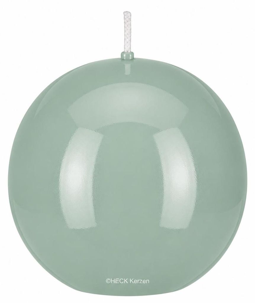 Kugelkerzen Glanz-Lack Seafoam Seegrün Ø 6 cm, 16 Stück