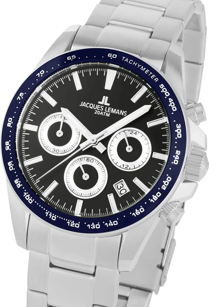 Jacques Lemans 1-1877G Liverpool Cronografo Herrenuhr 40mm 20ATM