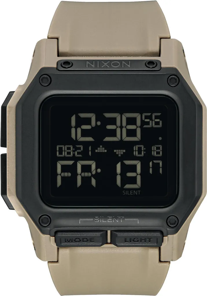 Montre numérique pour homme style militaire Nixon Regulus écran LCD pro