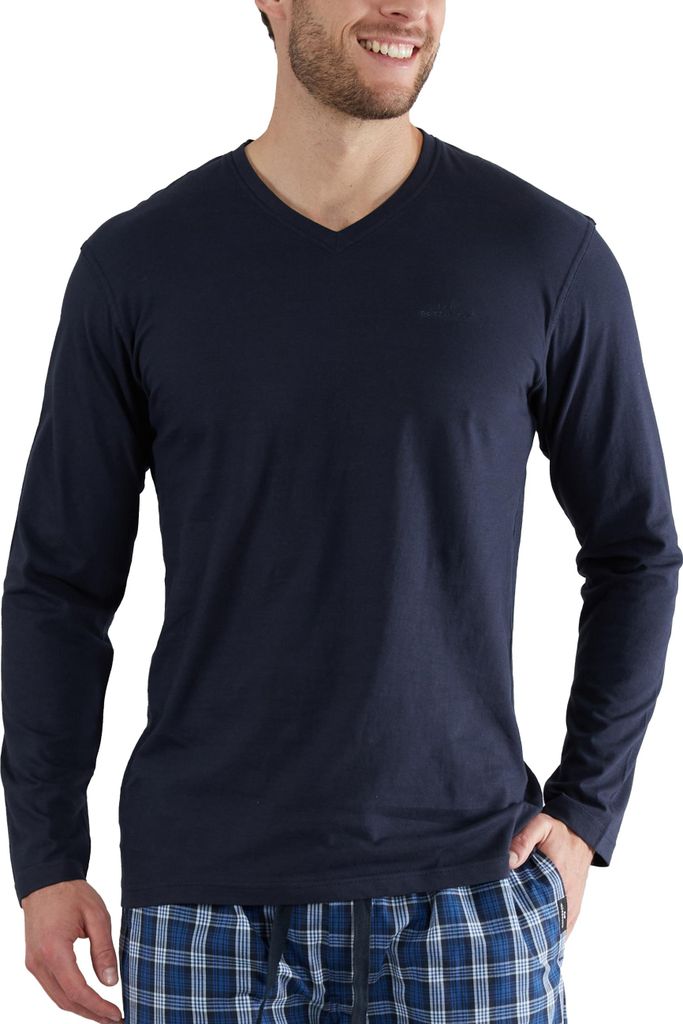 GÖTZBURG Herren Longsleeve navy uni Größe: L