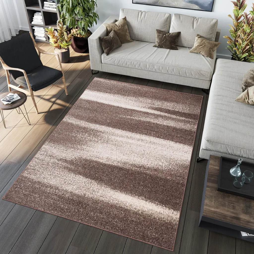 Tapis de salon beige et marron 240 x 330 cm chiné moderne ÖKOTEX