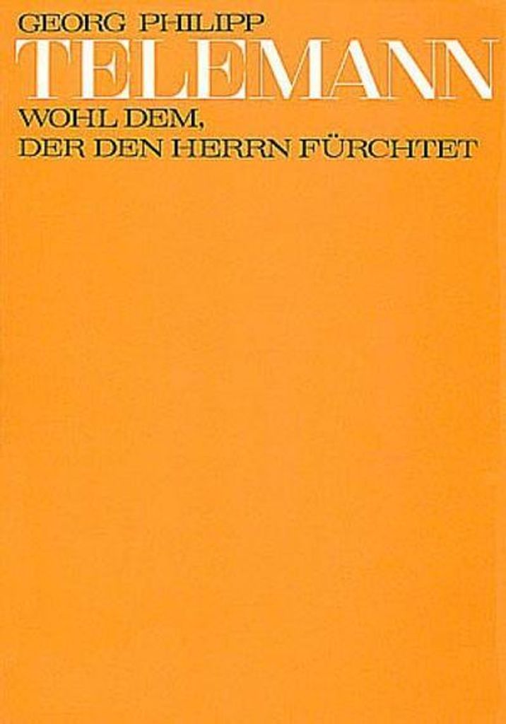 Wohl dem der den Herrn fürchtetfür 2 Singstimmen (mittel bis hoch) und Bc