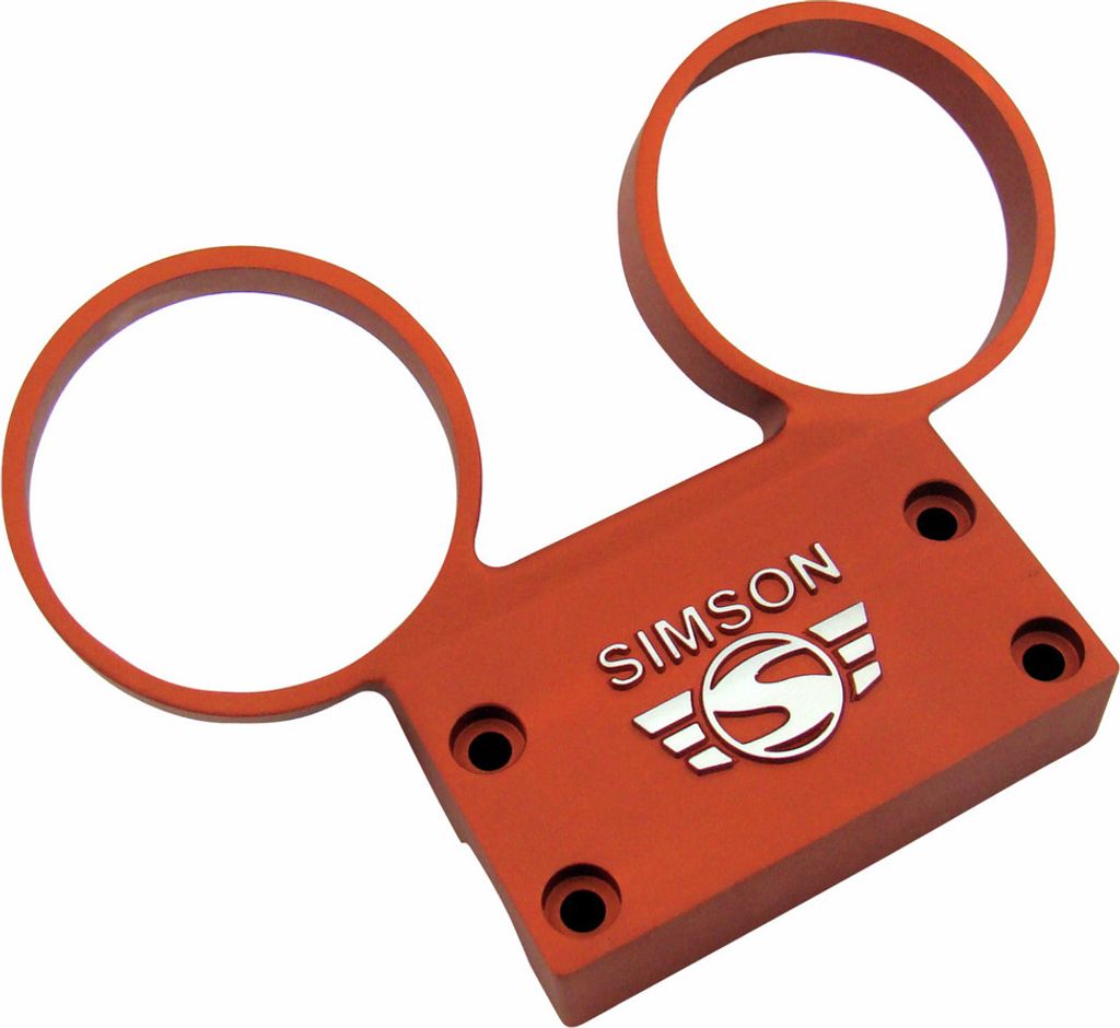 Armaturenträger für Tacho / DZM Ø60mm - Aluminium Orange