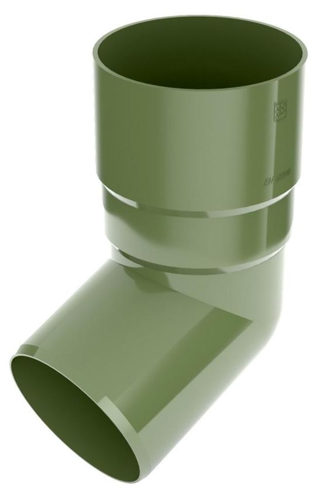 BRYZA 67° Fallrohrbogen aus Kunststoff Ø 63 mm, Grün RAL Produktbild 