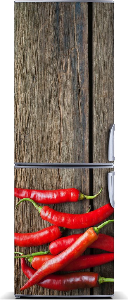 Tulup Kühlschrankdekoration - Magnetmatte - 60 cm x 180 cm - Magnet auf dem Kühlschrank - Peperoni