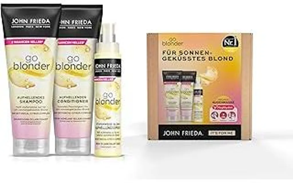 Offerta John Frieda Go Blonder: Set Completo Schiarente + Omaggio