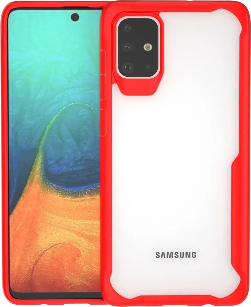 Custodia Robusta Samsung A71 Rossa | Cover Outdoor TPU Antiurto Slim