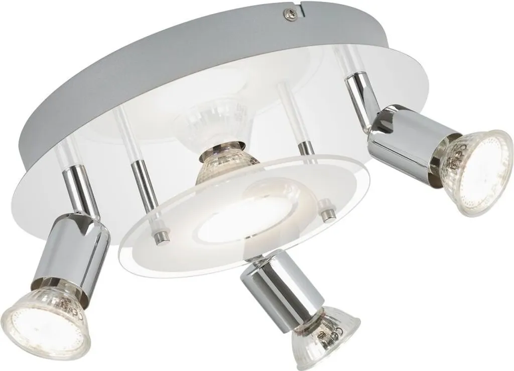 Plafonnier 3 Spots Design en Chrome Orna pour un Éclairage de Salon Chic