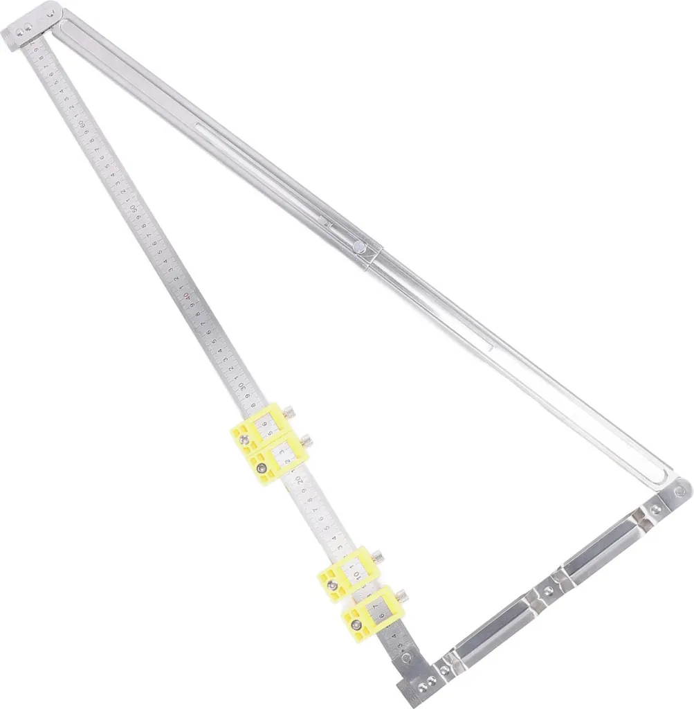 Guide de mesure extensible 2 en 1 avec connecteur intégré pour bois - 6