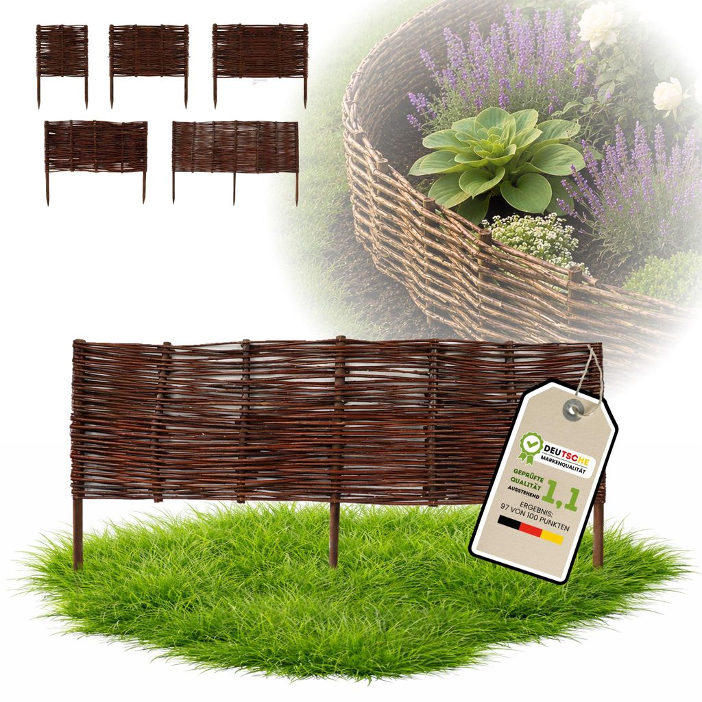 Floranica 1 kus Vrbový plot 20 cm x 100 cm – Zahradní plot Obrázek produktu 