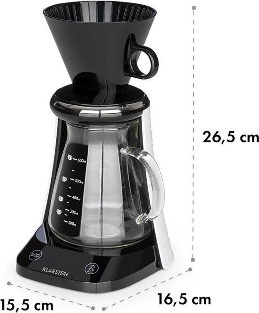 craft coffee Waage Timer Glaskanne Filteraufsatz 600ml Produktbild 
