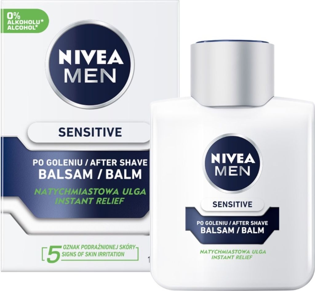 Nivea Men Sensitive Łagodzący balsam po goleniu, 100 ml Zdjęcie produktu 