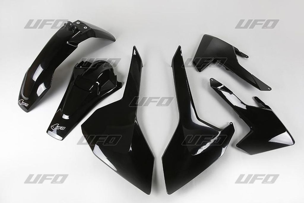Verkleidungskit UFO PLAST 6-teilig Verkleidungssatz Kunststoff, Farbe:schwarz
