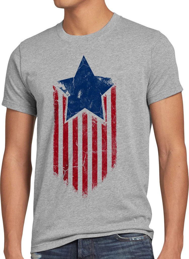 style3 USA American Star Herren T-Shirt