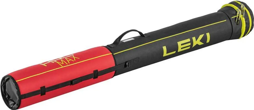 Sac Ski de Fond LEKI Cross Country Tube Bag Grand Format Noir Rouge