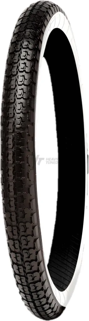 Pneu Flanc Blanc 2.25-18 Mitas B-4 WW pour Cyclomoteur et Ancienne
