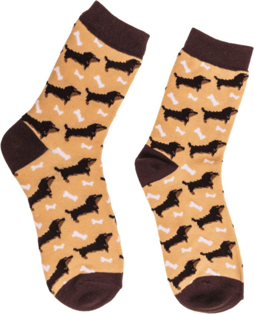 Socken für Hundeliebhaber - Dackel Hund - Größe 36-42