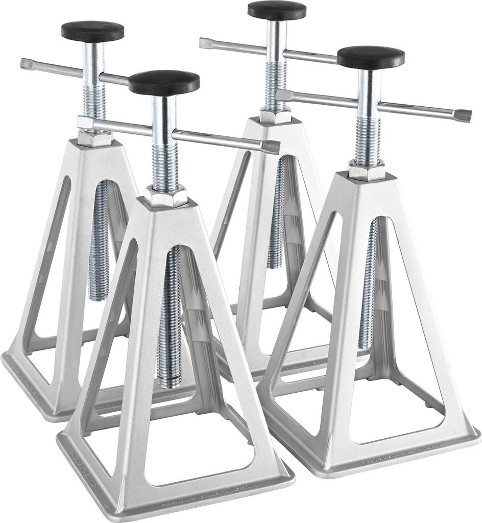 4-tlg. Stapel-Wagenheber Rangierwagenheber 2,72 t Jeder Heber, Heber Ständer Autoheber 280–435 mm Höhenbereich, Wohnmobil Stützanhänger Wagen...