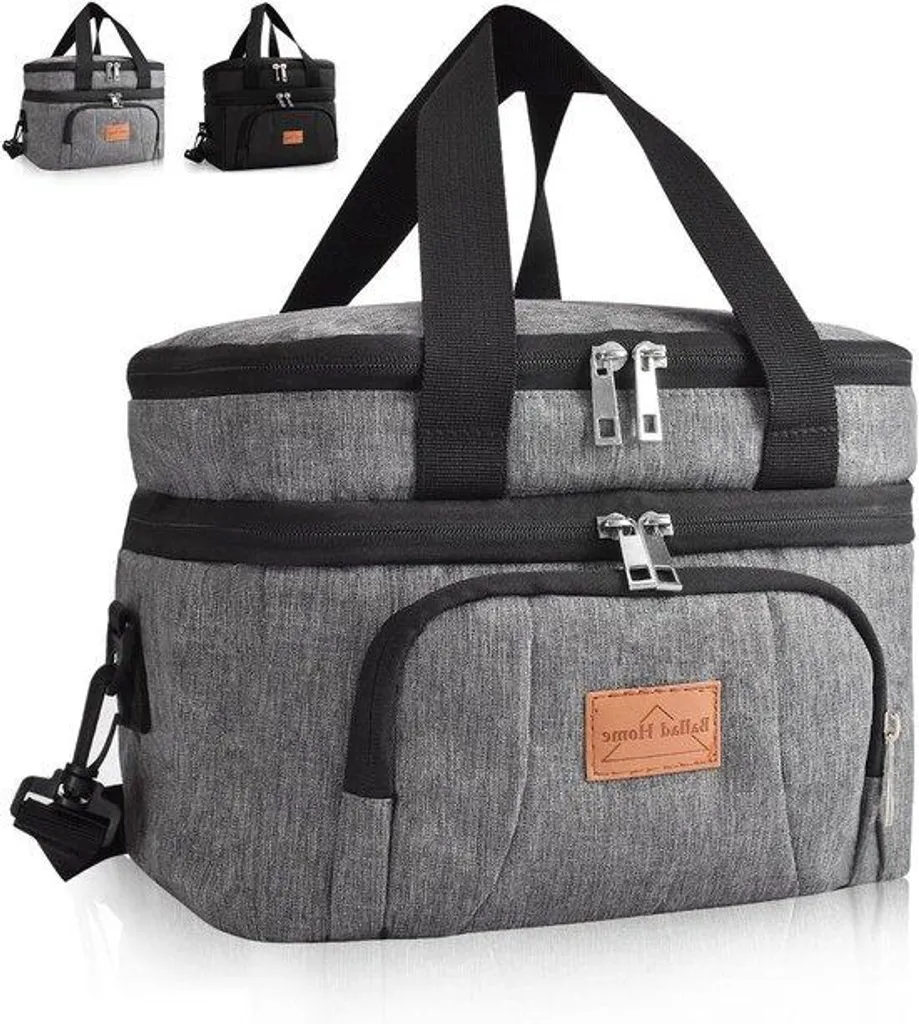 Sac glacière 10L gris anti-fuite pour conserver vos repas frais partout