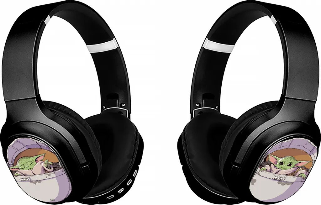 Fini les câbles avec le Casque sans fil Star Wars Baby Yoda 003 Noir