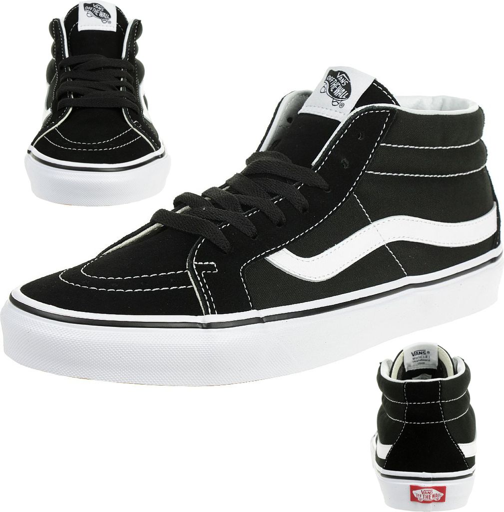 Vans Sk8-Mid Reissue Black - Schwarz, 7,5 Produktbild 