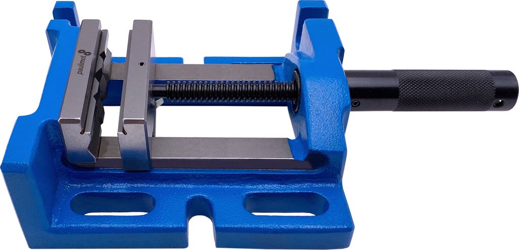 A product shot of a vise on a white background.