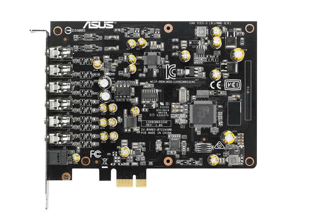 Carte Audio PCIe ASUS Xonar AE pour Gaming Cinématique et Streaming 7.1 HD