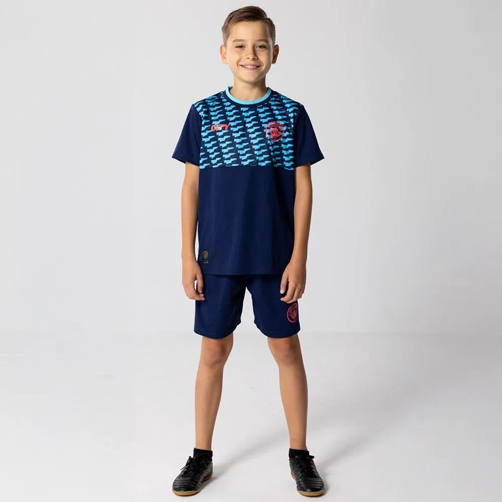 Manchester City Auswärtstrikot für Kinder - Größe 164 / 14 Jahre - Man City Auswärtstrikot für Kinder - Offizielles Man City Fan-Kit