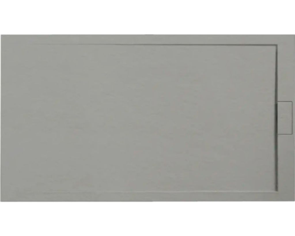 Duschwanne OTTOFOND Zona 80 x 140 x 3.3 cm zementgrau strukturiert 878209