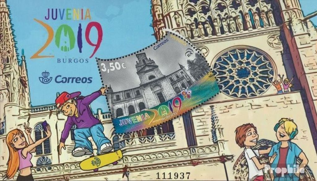 Briefmarken Spanien 2019 Mi Block322 (kompl.Ausg.) postfrisch Briefmarkenausstellung der Jugend