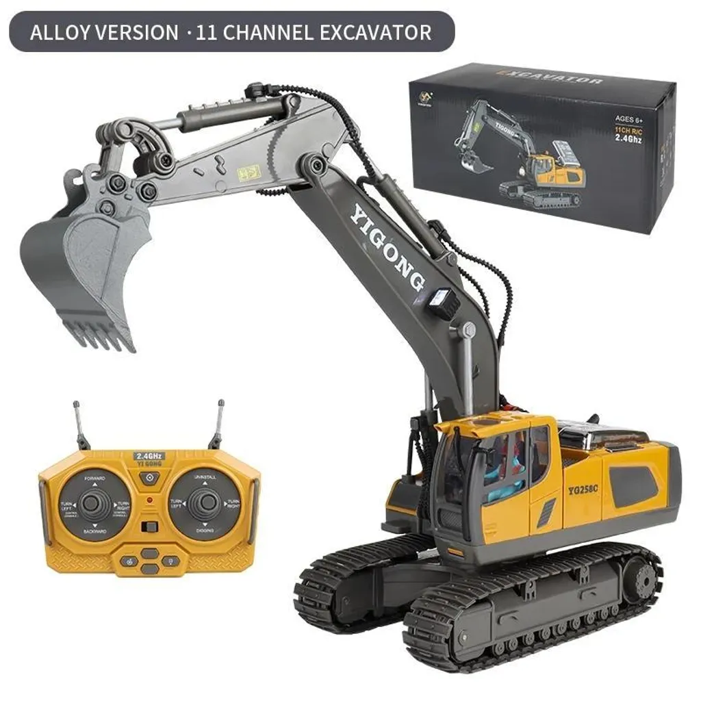 Excavatrice Télécommandée Haute Précision pour Enfant et Adulte en 1:24