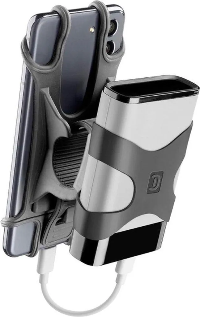 Support vélo anti-panne batterie avec chargeur externe noir universel