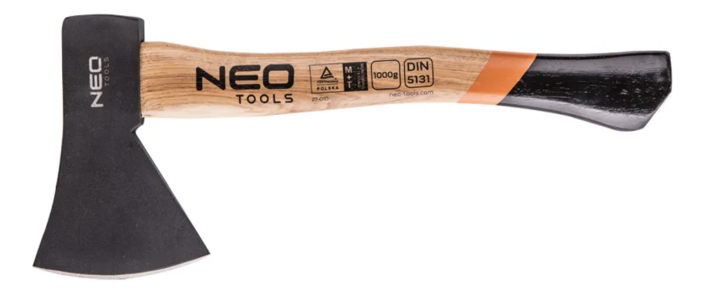 Hache NEO TOOLS 1000 g manche en caryer anti-vibration et acier forgé