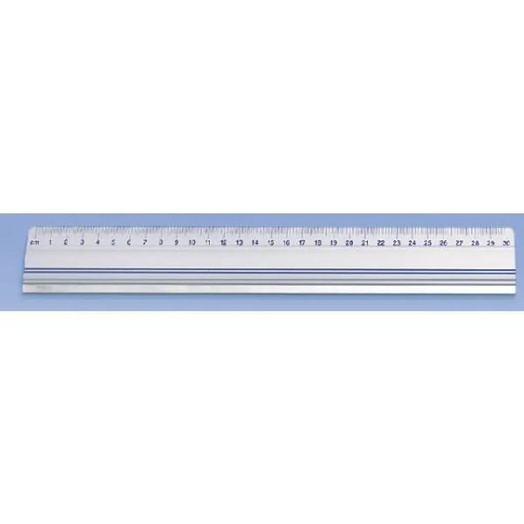 Règle aluminium antidérapante 500 mm WEDO avec arête en acier trempé