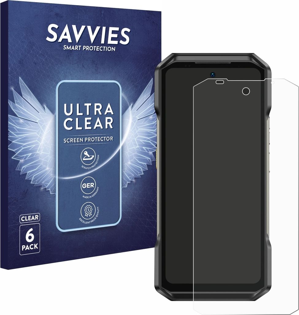 6x Für Ulefone Armor 27T Pro Schutzfolie Savvies Displayschutz Display Schutz Folie Klar Transparent