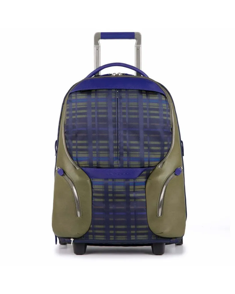 Bagage cabine 2-en-1 : sac à dos trolley Piquadro pour PC portable 53cm