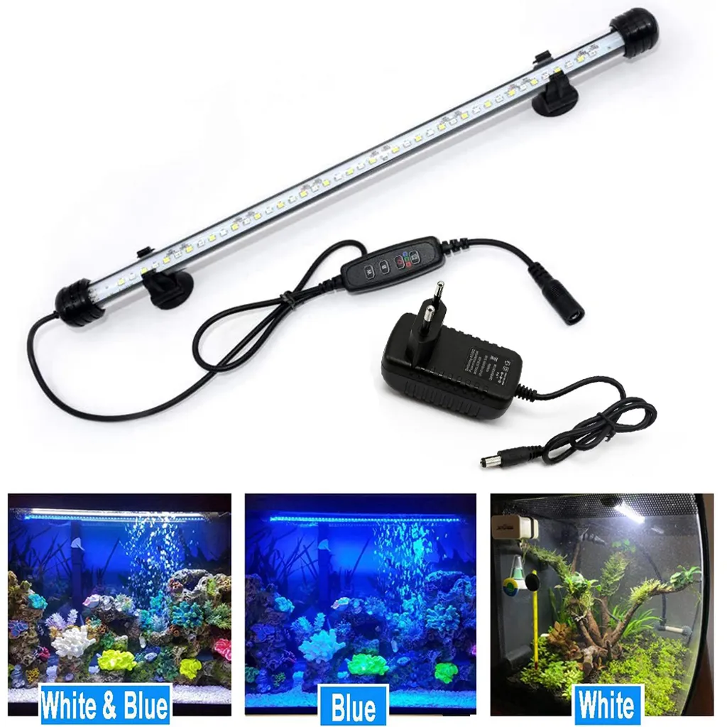 Luce LED per Acquario 37cm 42 LED | Timer Automatico IP68 Sicura - 2