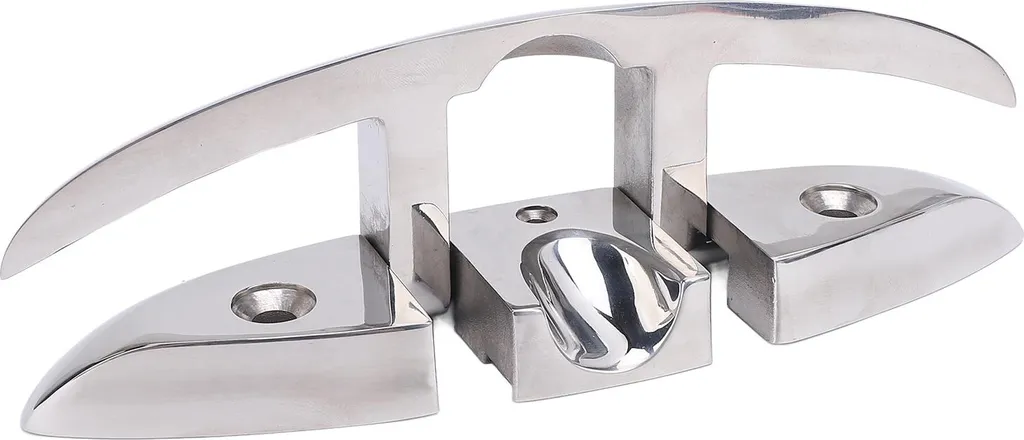Taquet escamotable anti-trébuchement en inox 316 pour pont de bateau
