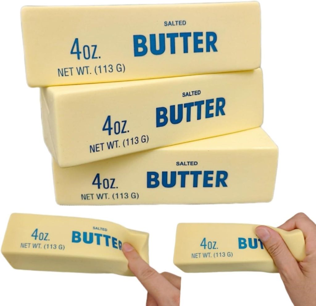 Butter Squishy XXL Salzbutter – Anti-Stress Spielzeug 13,5 Produktbild 