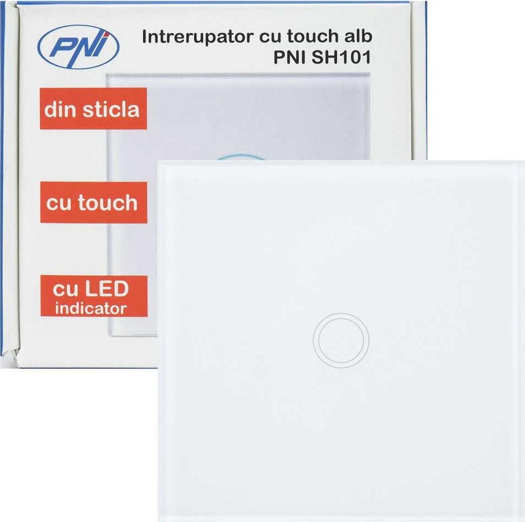 Pni Sh101 Touch Glas Touch Schalter Weiß Weiß One Size