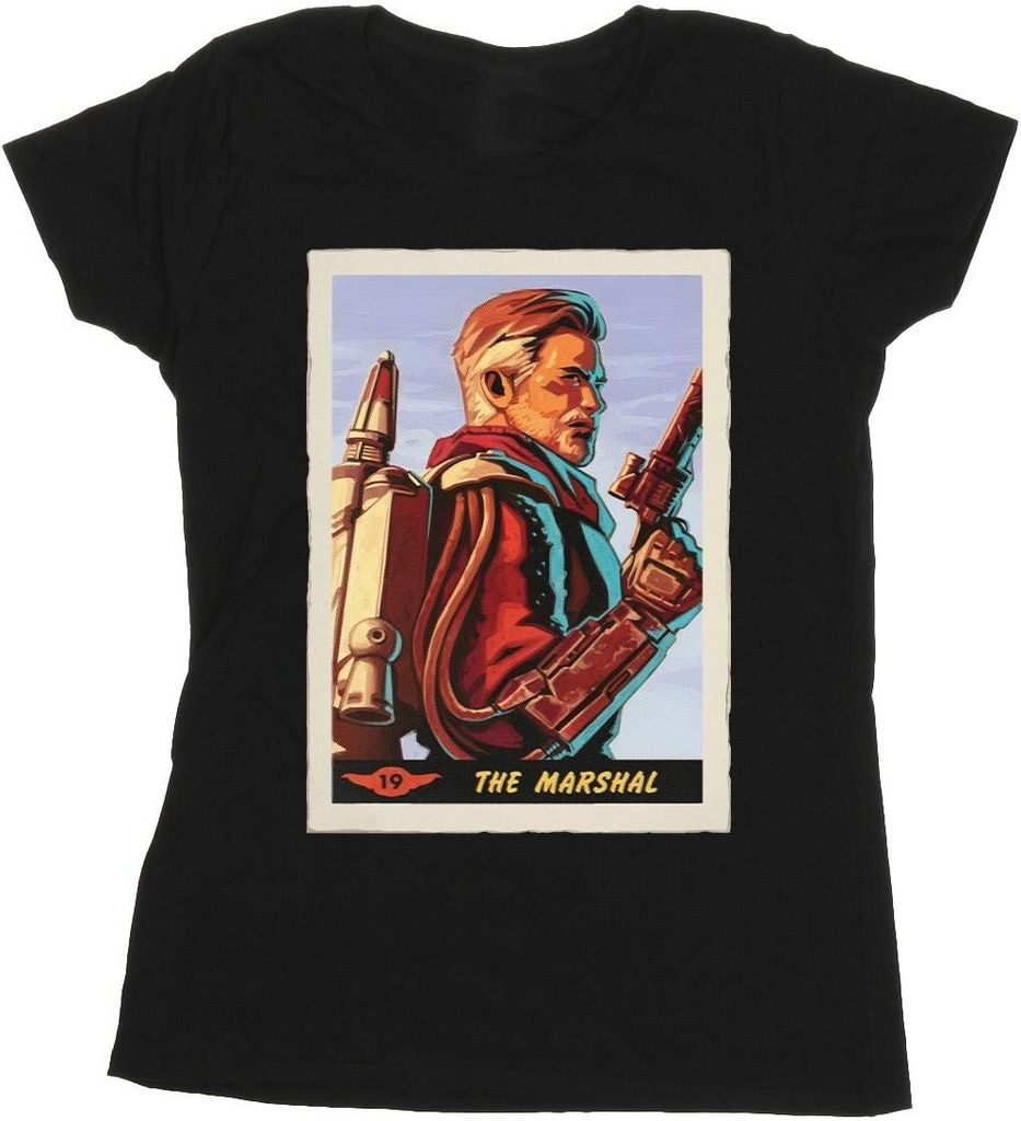 Star Wars - "The Mandalorian The Marshal" T-Shirt für Damen BI43229 (XL) (Schwarz)