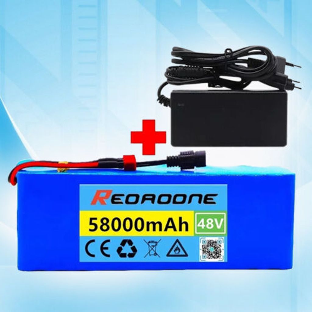 48V 58Ah baterie pro elektrokola 13S3P dobíjecí Li-Ion Obrázek produktu 9