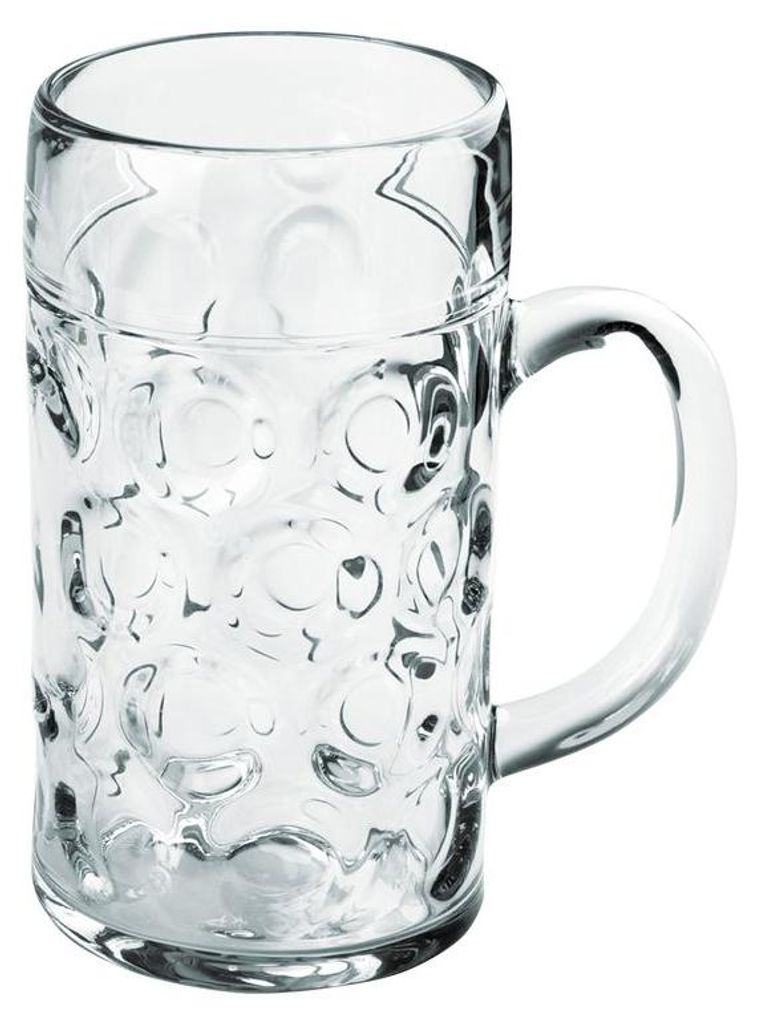 6x Mehrweg Bierkrüge Gläser 500ml Kunststoff Produktbild 