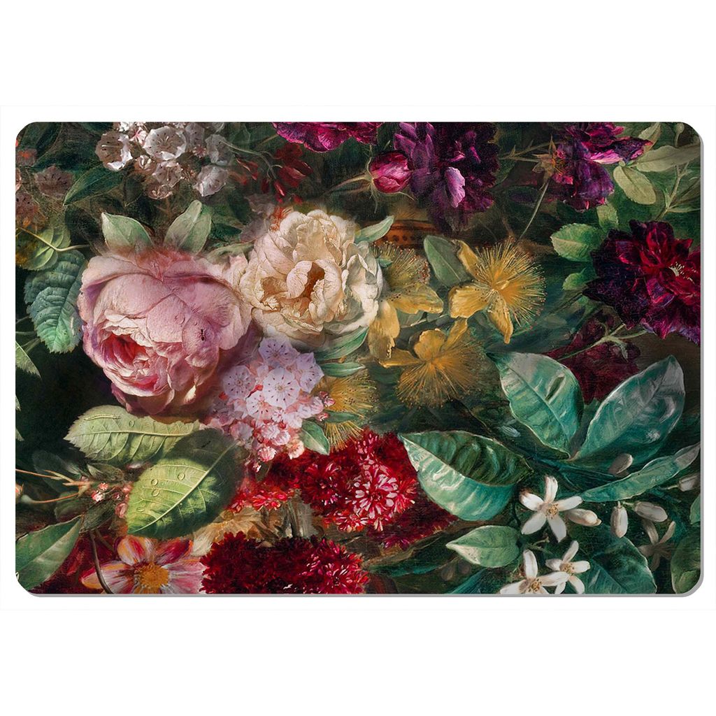 Tisch- oder Schreibtischunterlage, Nachbildungativ Filz 29x42 cm Blumenstrauß Bertoni