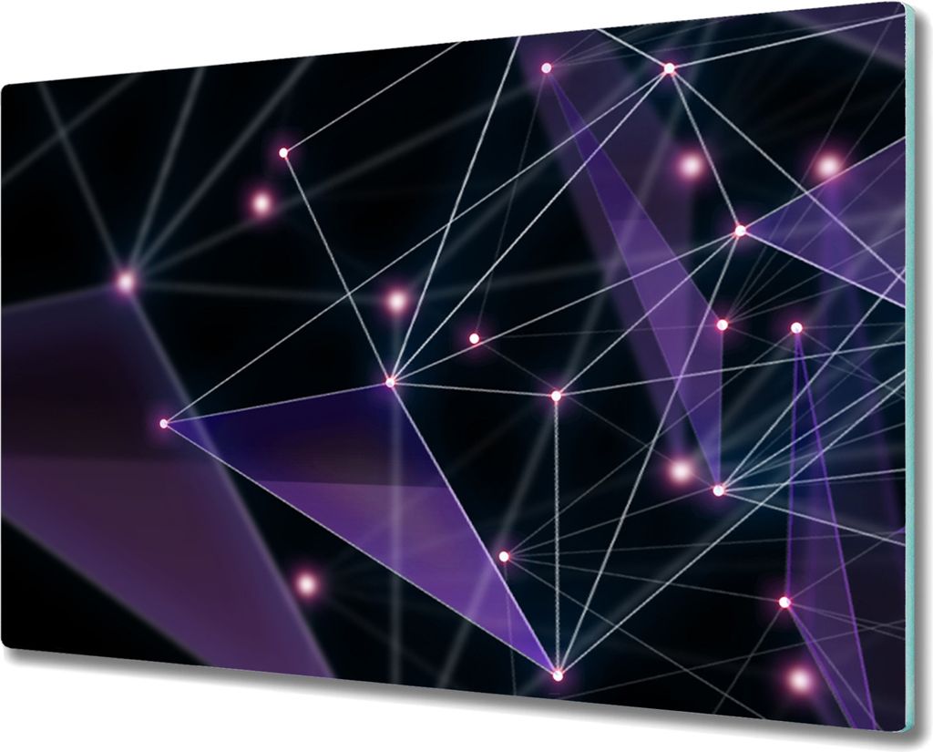Coloray Hackbrett Küchenbrett Kochplattenabdeckung Schneidebrett Herdabdeckplatte 80x52 cm - Grafik 3D-Visualisierung
