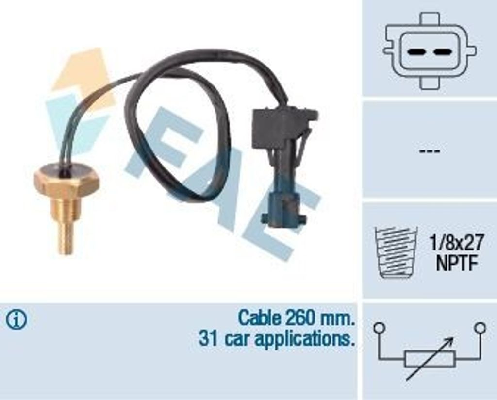 Sensor, Kühlmitteltemperatur FAE 32741