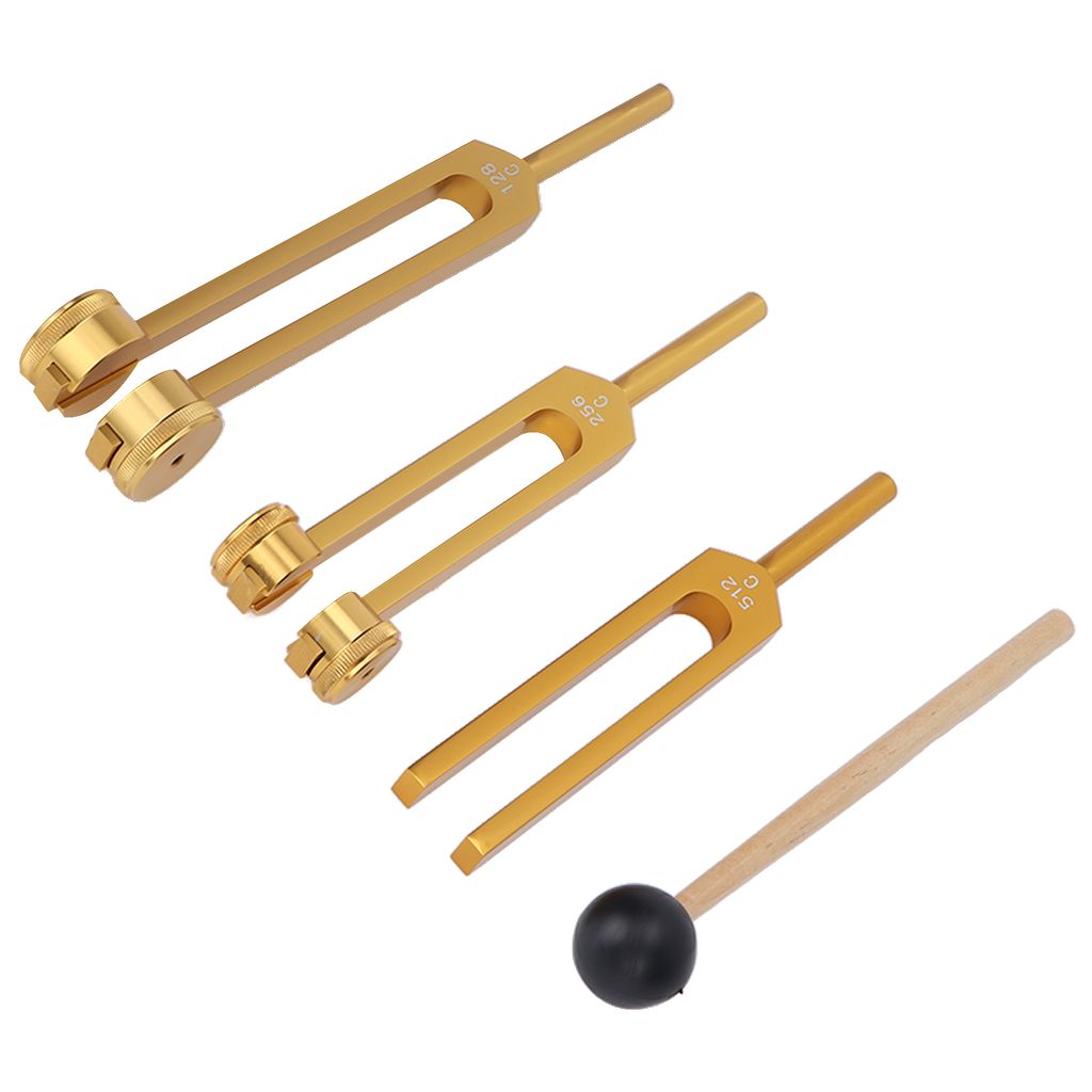 3-teiliges Stimmgabel-Set aus Aluminiumlegierung, 128 256 Produktbild 